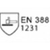 Gevoerde werkhandschoen met latexcoating Guide 158